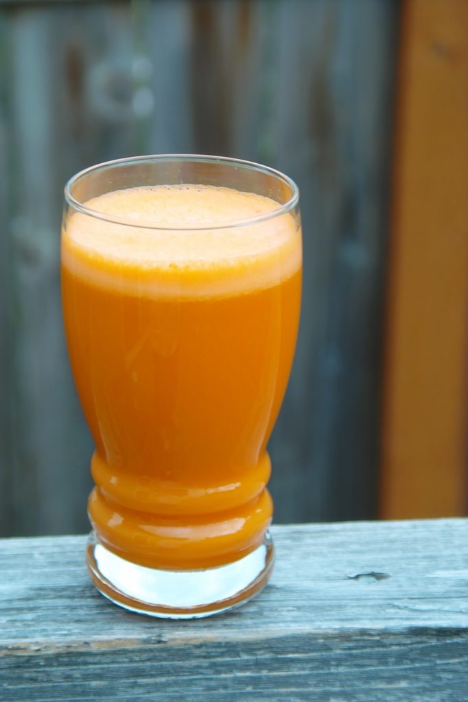 carrot juice, glass, cup