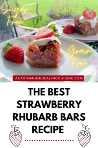 sugar free strawberry rhubarb crisp